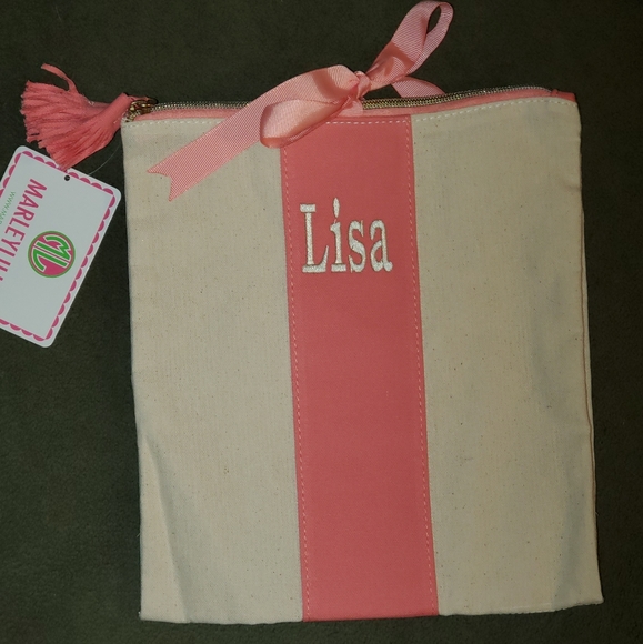 MarleyLilly Handbags - MarleyLilly Wash Me Wear Me Monogram Lingerie Bag
